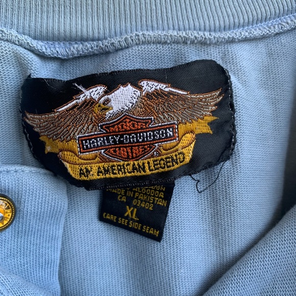 Vintage 99s Harley Davidson Embroidered Long sleeves shirt Size XL V-Twin Power - Picture 4 of 9